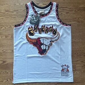 Chicago Bulls Men's Tank Top - White and Red